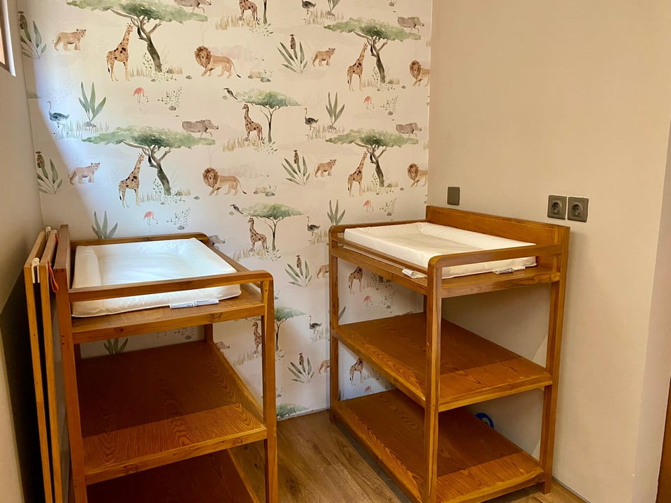 Baby change room